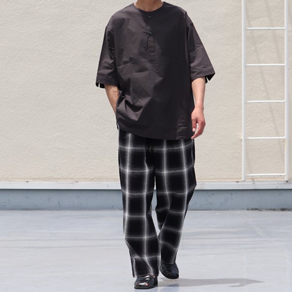 画像9: コットンシーチング ワッシャー クルーネック スリーピング ハーフスリーブシャツ【MADE IN JAPAN】『日本製』/ Upscape Audience