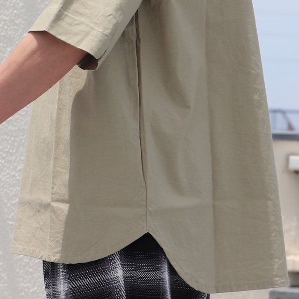 画像20: コットンシーチング ワッシャー Vネック スリーピング ハーフスリーブシャツ【MADE IN JAPAN】『日本製』/ Upscape Audience