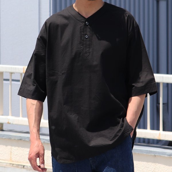 画像10: コットンシーチング ワッシャー Vネック スリーピング ハーフスリーブシャツ【MADE IN JAPAN】『日本製』/ Upscape Audience