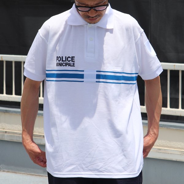 画像2: DEAD STOCK  / France Police Municipale Polo Shirts（フランス市警察 ポロシャツ ホワイト）