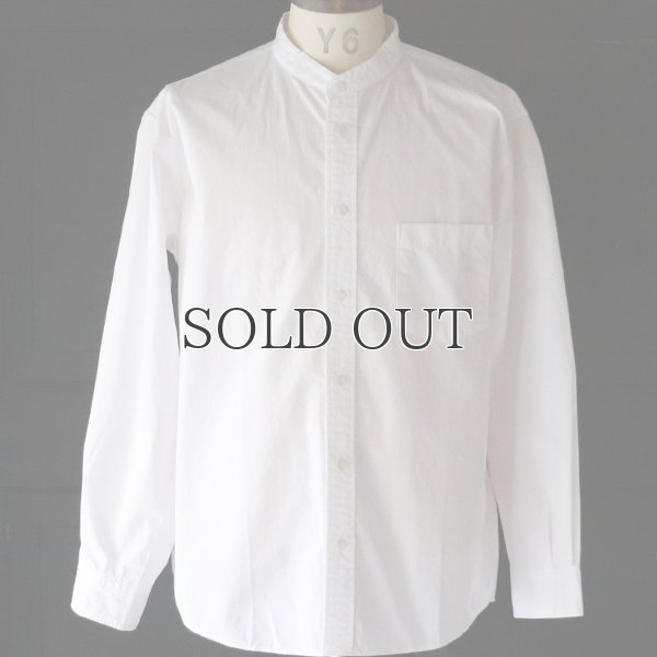 画像14: ワンウォッシュ バンドカラー L/S テーパードシャツ【MADE IN JAPAN】『日本製』/ Upscape Audience