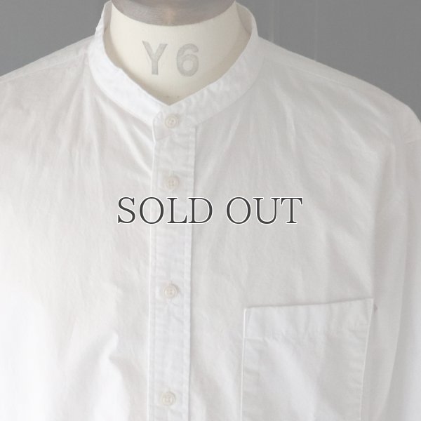 画像17: ワンウォッシュ バンドカラー L/S テーパードシャツ【MADE IN JAPAN】『日本製』/ Upscape Audience