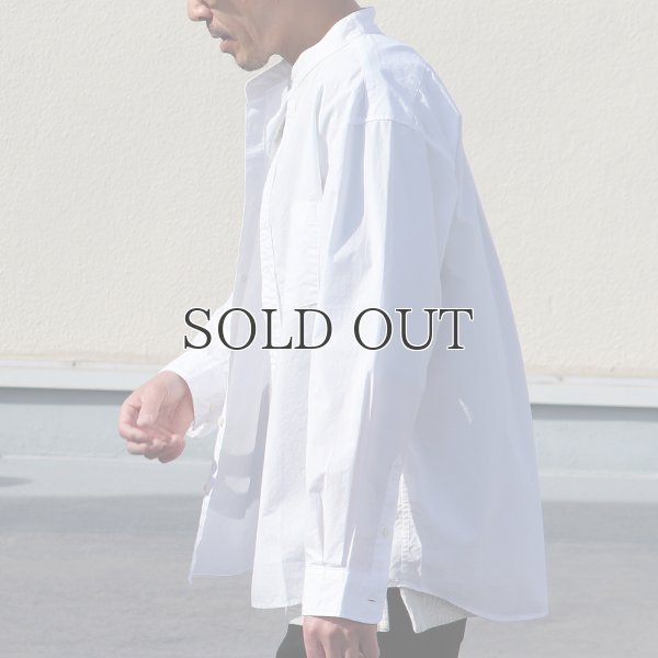 画像12: ワンウォッシュ バンドカラー L/S テーパードシャツ【MADE IN JAPAN】『日本製』/ Upscape Audience