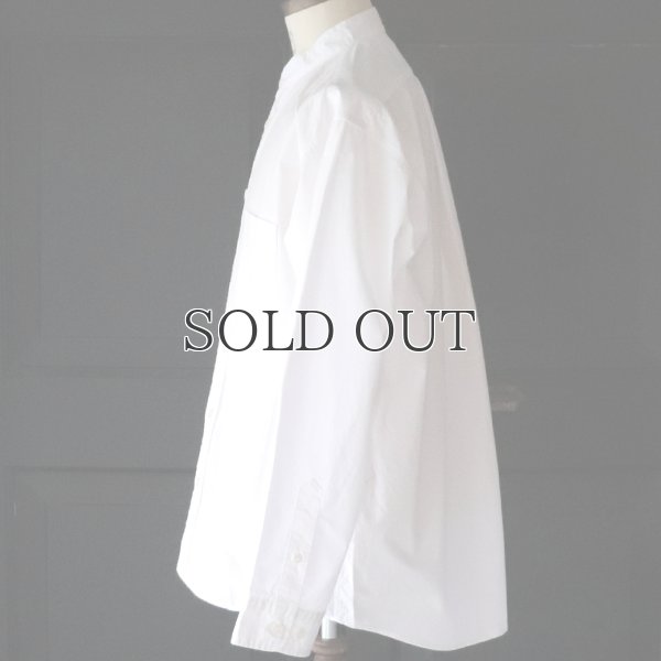 画像15: ワンウォッシュ バンドカラー L/S テーパードシャツ【MADE IN JAPAN】『日本製』/ Upscape Audience