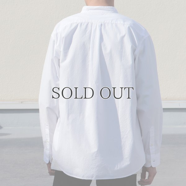 画像13: ワンウォッシュ バンドカラー L/S テーパードシャツ【MADE IN JAPAN】『日本製』/ Upscape Audience
