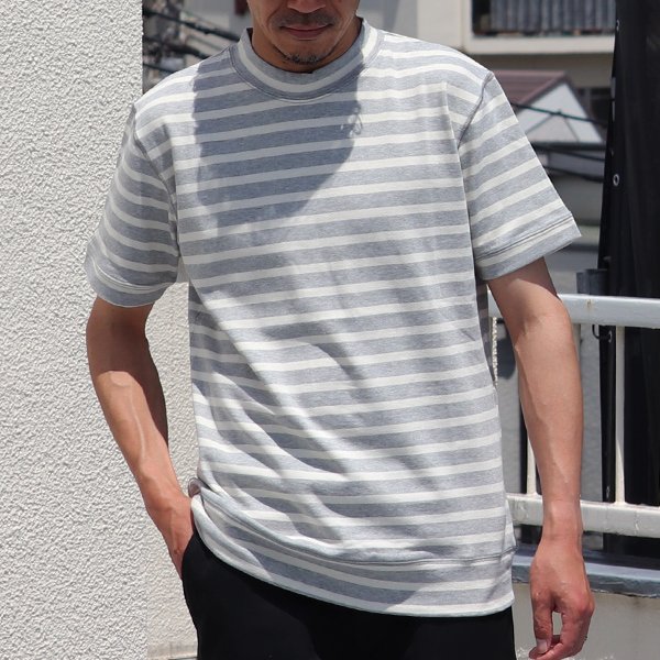 画像4: 【RE PRICE/価格改定】Basque10オンス（バスク天竺）モックネックS/Sカットソー【MADE IN JAPAN】『日本製』/ Upscape Audience