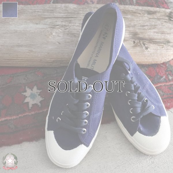 画像1: DEAD STOCK / 90-00s Italian Navy Sailor Shoes SUPERGA（イタリア セーラー シューズ ネイビー SUPERGA社製）