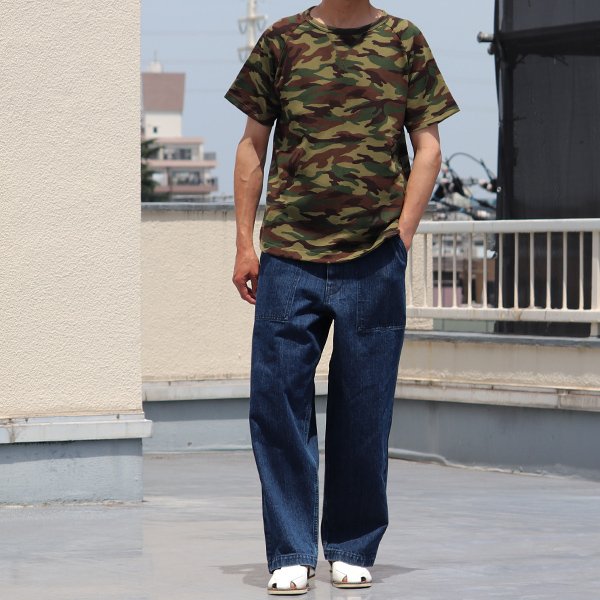 画像7: 【RE PRICE/価格改定】カモプリント裏毛ラグランスウェット半袖シャツ【MADE IN JAPAN】『日本製』/ Upscape Audience