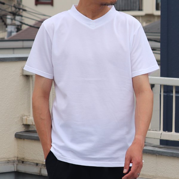 画像2: 【RE PRICE / 価格改定】Coolmax（クールマックス）鹿の子 V/N S/S Tee【MADE IN JAPAN】『日本製』/ Upscape Audience