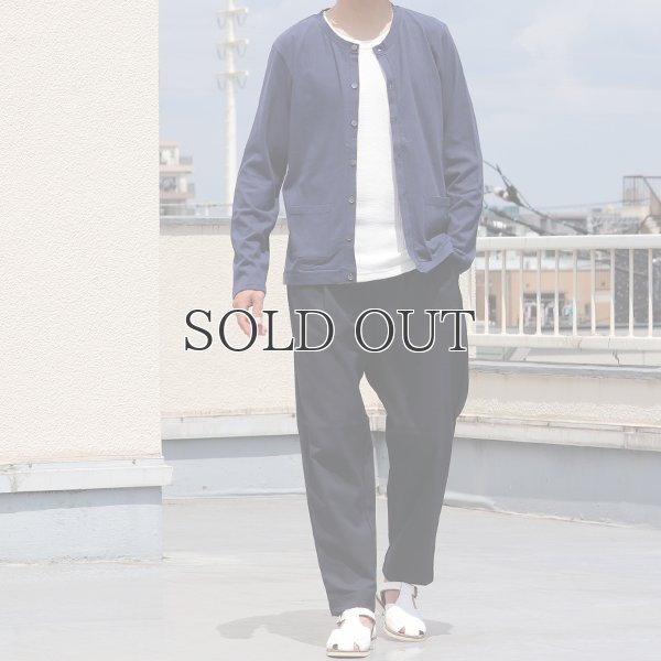 画像7: ラフィー天竺クルーネック長袖カーディガン【MADE IN JAPAN】『日本製』/ Upscape Audience