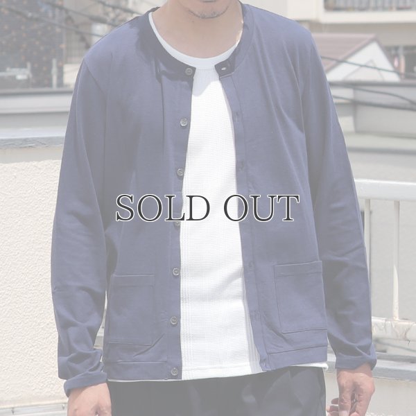 画像3: ラフィー天竺クルーネック長袖カーディガン【MADE IN JAPAN】『日本製』/ Upscape Audience