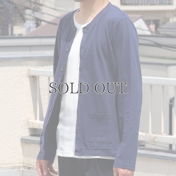 画像5: ラフィー天竺クルーネック長袖カーディガン【MADE IN JAPAN】『日本製』/ Upscape Audience