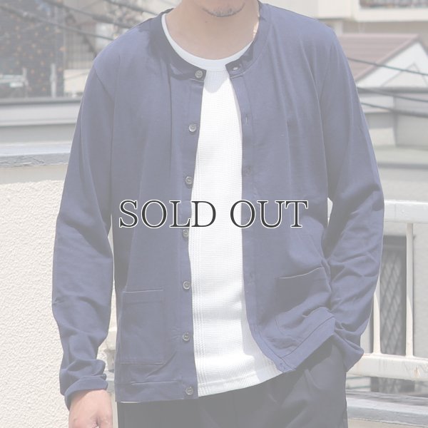 画像4: ラフィー天竺クルーネック長袖カーディガン【MADE IN JAPAN】『日本製』/ Upscape Audience