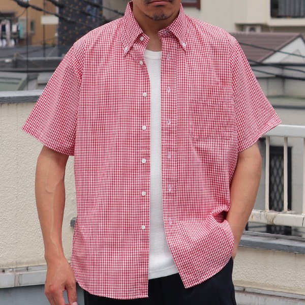 画像3: 【RE PRICE/価格改定】ヘビーオックスフォード/シャンブレー/ギンガムボタンダウン半袖シャツ / THE BAGGY【バギー】