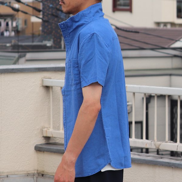 画像5: 【RE PRICE / 価格改定】綿麻スタンドドレス半袖シャツ / Audience