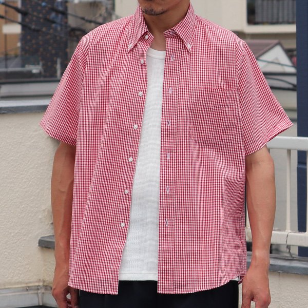 画像4: 【RE PRICE/価格改定】ヘビーオックスフォード/シャンブレー/ギンガムボタンダウン半袖シャツ / THE BAGGY【バギー】