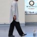 画像1: French Linen（フレンチリネン）綿麻交織ダンガリー ローマシャツコート【MADE IN JAPAN】『日本製』/ Upscape Audience (1)
