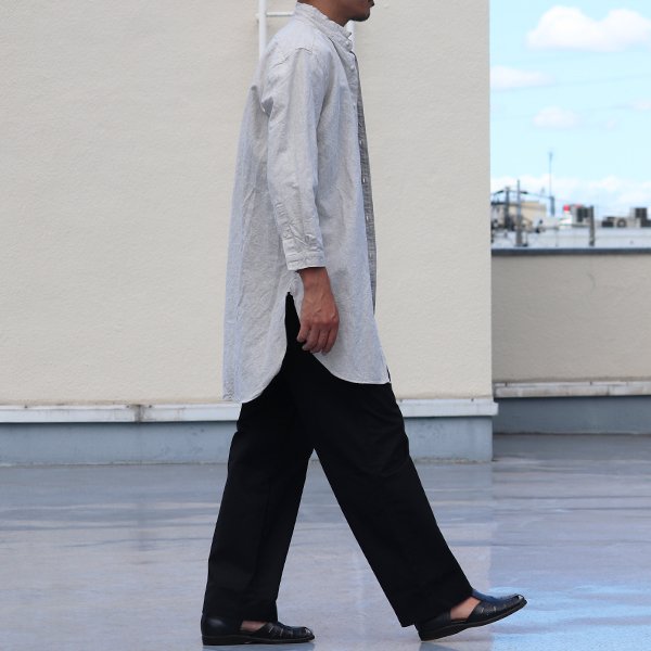 画像6: French Linen（フレンチリネン）綿麻交織ダンガリー ローマシャツコート【MADE IN JAPAN】『日本製』/ Upscape Audience