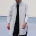 画像4: French Linen（フレンチリネン）綿麻交織ダンガリー ローマシャツコート【MADE IN JAPAN】『日本製』/ Upscape Audience
