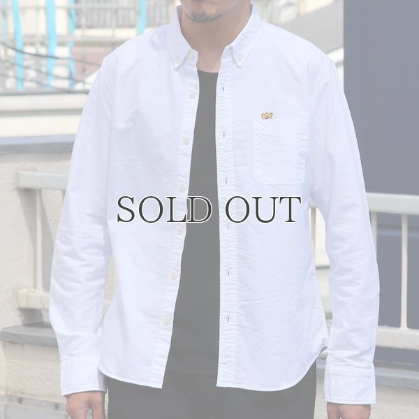 画像4: チビ衿ボタンダウン UCLA クマ刺繍付 シャンブレーオックスL/Sシャツ『日本製』Upscape Audience