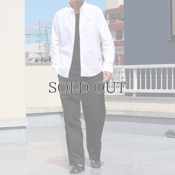 画像8: チビ衿ボタンダウン UCLA クマ刺繍付 シャンブレーオックスL/Sシャツ『日本製』Upscape Audience