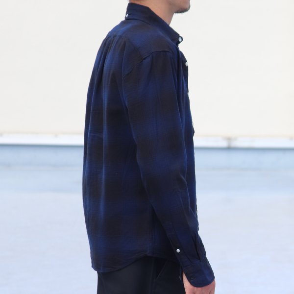 画像5: 【RE PRICE / 価格改定】コットンフランネルチェック ワイドスプレッドボタンダウン長袖シャツ【MADE IN JAPAN】『日本製』 / Upscape Audience