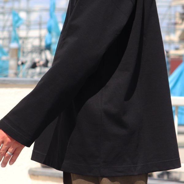 画像28: VORTEX 8オンス (MVS天竺) 布帛ミックス スリーピング ヘンリーネック 長袖 Tシャツ【MADE IN JAPAN】『日本製』/ Upscape Audience