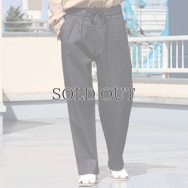 画像2: 「備後」10.5oz セルヴィッチ 青耳ストレッチデニム M52 2タック イージー ワイドパンツ【MADE IN JAPAN】『日本製』【送料無料】/ Upscape Audience