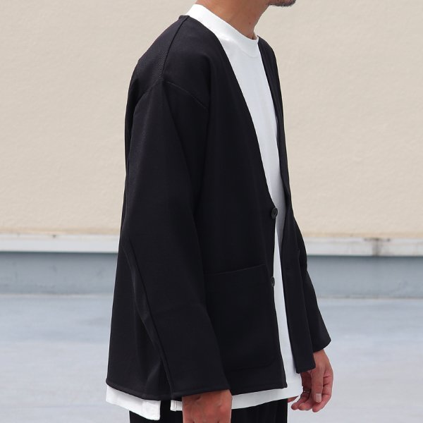 画像12: LANATEC® (ラナテック) LEI ( レイ) TECH ウールライク カルゼ ノーカラージャケット【MADE IN JAPAN】『日本製』【送料無料】/ Upscape Audience