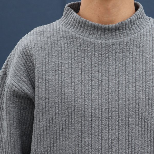 画像23: 「尾州」コットンキルト モックネック プルオーバー【MADE IN JAPAN】『日本製』 / Upscape Audience