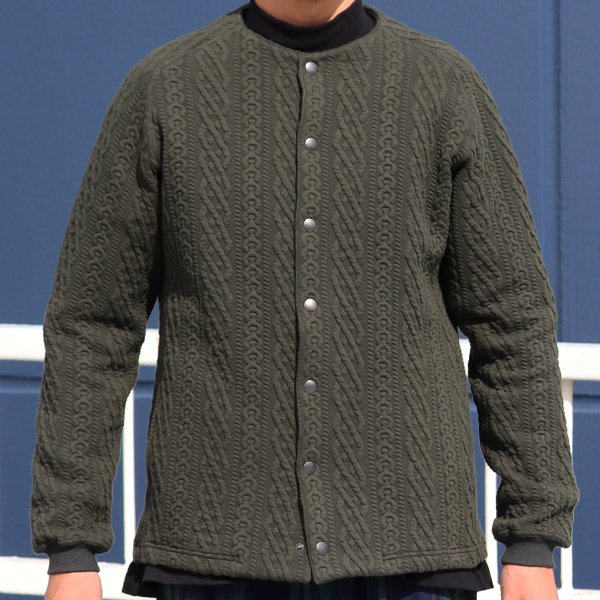 画像26: 「尾州」コットンキルト ノーカラー スナップジャケット【MADE IN JAPAN】『日本製』【送料無料】 / Upscape Audience