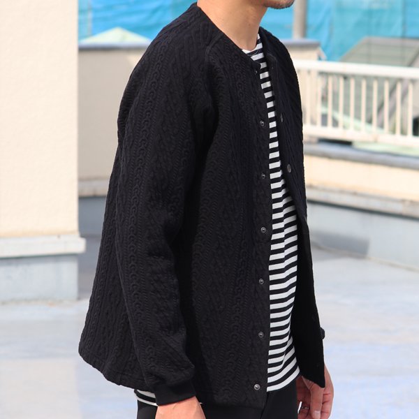 画像21: 「尾州」コットンキルト ノーカラー スナップジャケット【MADE IN JAPAN】『日本製』【送料無料】 / Upscape Audience