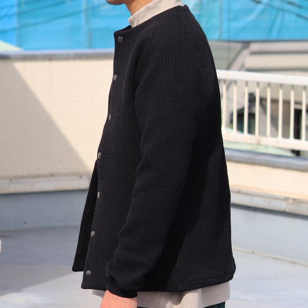 画像23: 「尾州」コットンキルト ノーカラー スナップジャケット【MADE IN JAPAN】『日本製』【送料無料】 / Upscape Audience