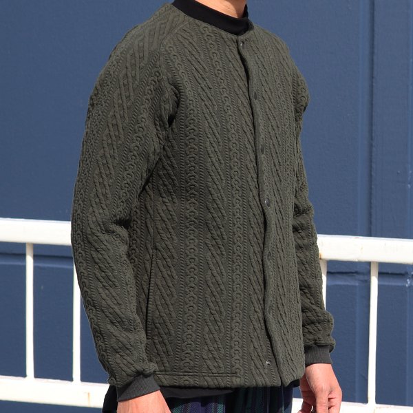 画像30: 「尾州」コットンキルト ノーカラー スナップジャケット【MADE IN JAPAN】『日本製』【送料無料】 / Upscape Audience