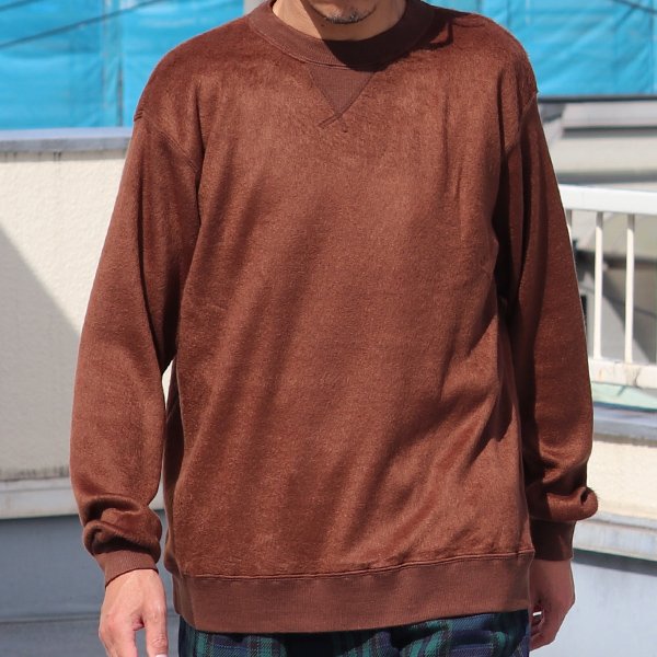 画像3: モヘアライク ウールシャギー ガゼット クルーネック ニットソー【MADE IN JAPAN】『日本製』 / Upscape Audience