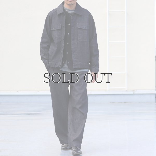 画像6:  「備後」 10.5oz セルヴィッチ 青耳ストレッチデニム トラッカージャケット【MADE IN JAPAN】『日本製』【送料無料】/ Upscape Audience