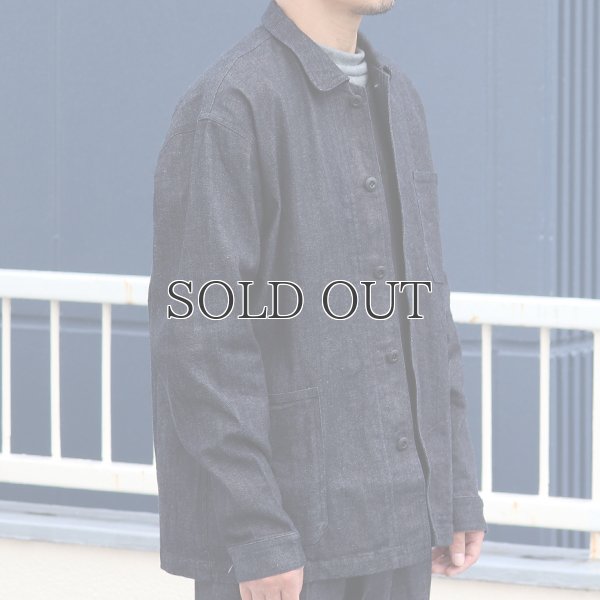 画像10:  「備後」 10.5oz セルヴィッチ 青耳ストレッチデニム カバーオールジャケット【MADE IN JAPAN】『日本製』【送料無料】/ Upscape Audience