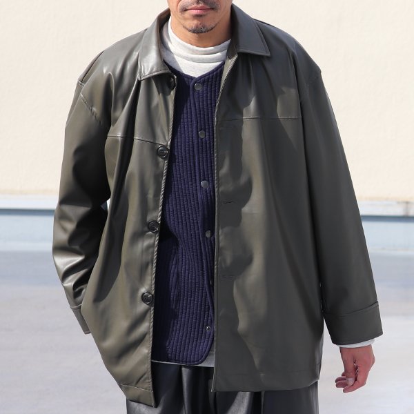 画像13: ロイヤルフェイクレザー カーコート【MADE IN JAPAN】『日本製』【送料無料】/ Upscape Audience