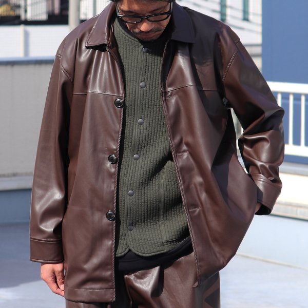 画像8: ロイヤルフェイクレザー カーコート【MADE IN JAPAN】『日本製』【送料無料】/ Upscape Audience