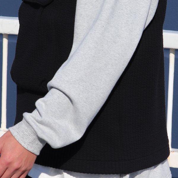 画像21: 「尾州」コットンキルト ビックポケット キーネックベスト【MADE IN JAPAN】『日本製』 / Upscape Audience