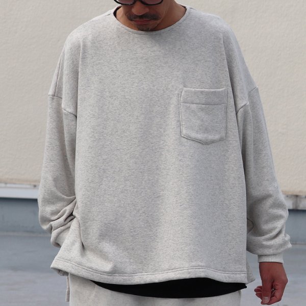 画像7: ボンバーヒート爆暖裏起毛 サイドスリット クルーネック プルオーバー【MADE IN JAPAN】『日本製』 / Upscape Audience