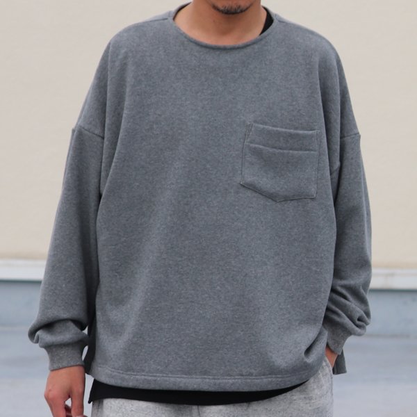 画像12: ボンバーヒート爆暖裏起毛 サイドスリット クルーネック プルオーバー【MADE IN JAPAN】『日本製』 / Upscape Audience