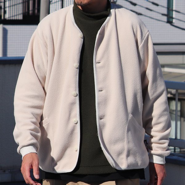 画像14: POLARTEC（ポーラテック）Thermal Proボア ノーカラーARMYジャケット【MADE IN JAPAN】『日本製』【送料無料】/ Upscape Audience