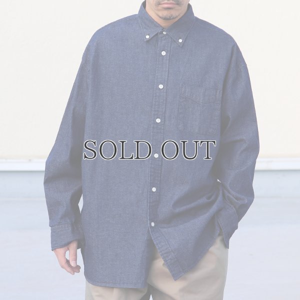 画像9: 「備後」 7オンス ムラデニム 釦ダウン ボク シーAライン 長袖シャツ【MADE IN JAPAN】『日本製』/ Upscape Audience