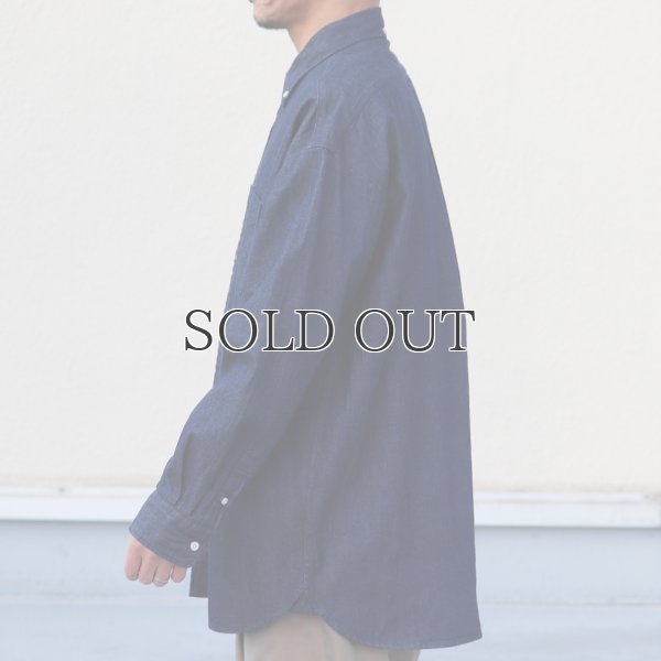 画像15: 「備後」 7オンス ムラデニム 釦ダウン ボク シーAライン 長袖シャツ【MADE IN JAPAN】『日本製』/ Upscape Audience