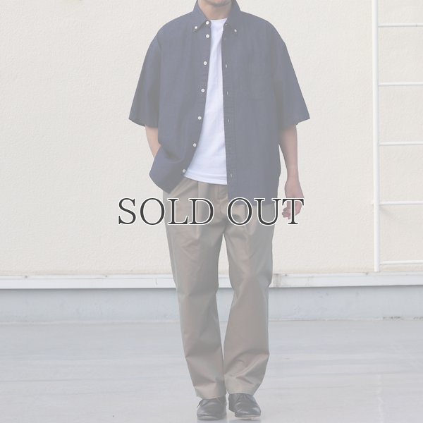 画像13: 「備後」 7オンス ムラデニム 釦ダウン ボク シーAライン ハーフスリーブシャツ【MADE IN JAPAN】『日本製』/ Upscape Audience