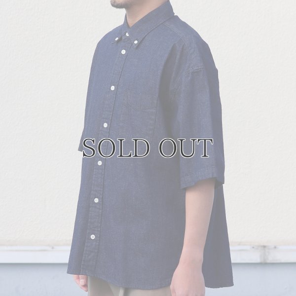 画像15: 「備後」 7オンス ムラデニム 釦ダウン ボク シーAライン ハーフスリーブシャツ【MADE IN JAPAN】『日本製』/ Upscape Audience