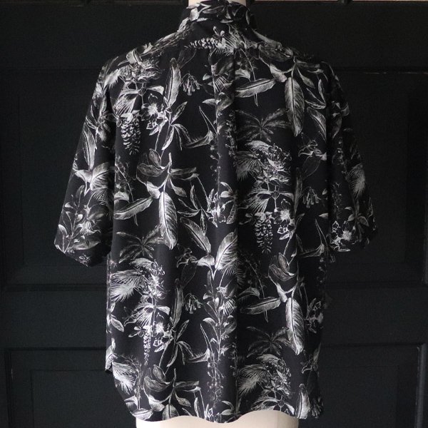 画像26: 「丹後」レーヨンライク ピーチファイユ ネオン&リーフパターン レギュラーカラー ハーフスリーブシャツ【MADE IN JAPAN】『日本製』/ Upscape Audience