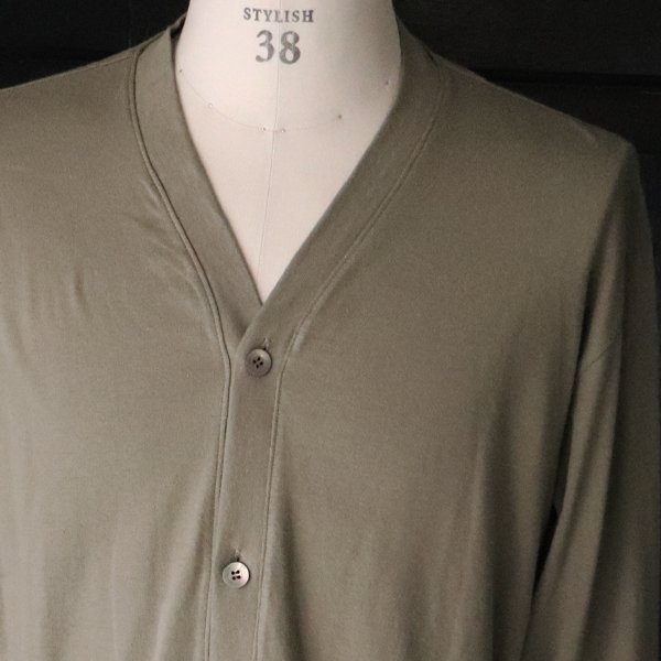 画像23: 「丹後」度詰天竺(6オンス)Vネック カーディガン【MADE IN JAPAN】『日本製』/ Upscape Audience