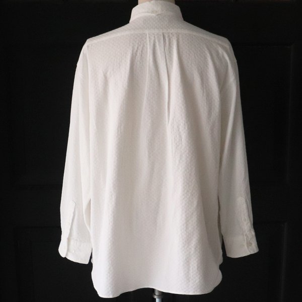 画像7: レノクロス(からみ織)ボタンダウン ボクシーAライン 長袖シャツ【MADE IN JAPAN】『日本製』/ Upscape Audience